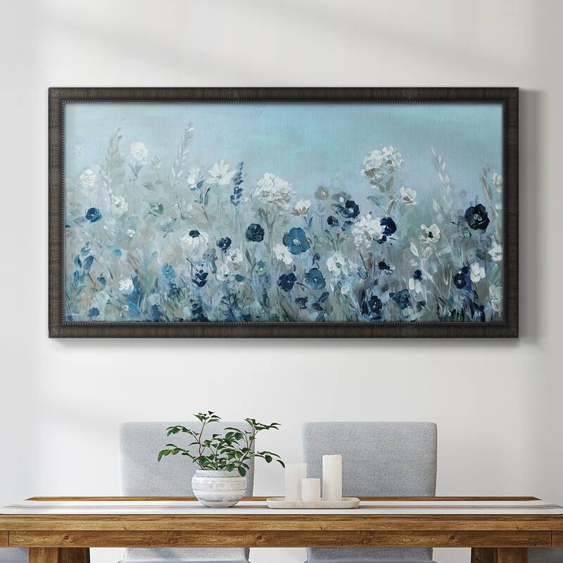 Teal Light Garden Premium Framed Canvas- Ready to Hang
