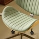 preview thumbnail 8 of 42, PU Curved Office Chair With Antique Bronze Base
