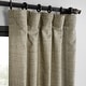 preview thumbnail 67 of 70, Exclusive Fabrics Raw Linen Weave Light Filtering Curtains for Bedroom & Living Room Curtains Pair - 2 Panel Drapes