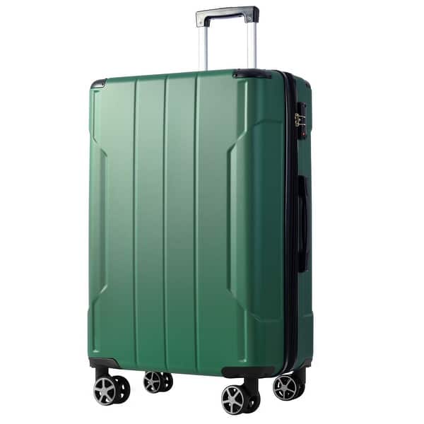 Durable ABS Suitcases with Double Wheels, Expandable 28-inch Checked Luggage 28" (Single Luggage)
