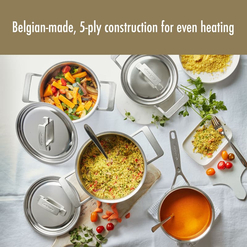 Demeyere Industry 5-Ply 10-pc Stainless Steel Cookware Set
