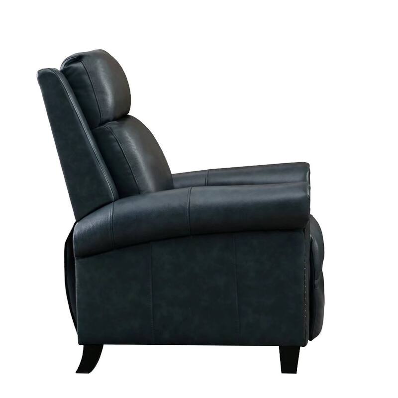 Genuine Leather Adjustable Single Sofa with Comfortable Arms and Back for Living Room