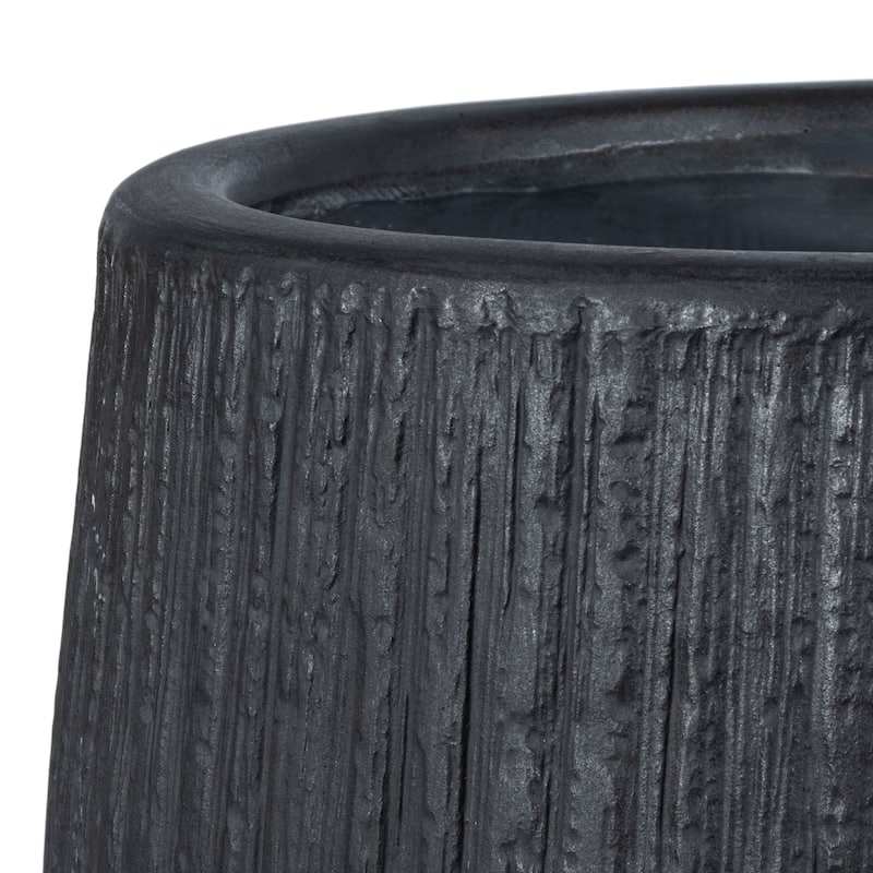 SAFAVIEH Outdoor Francia Black Planter.