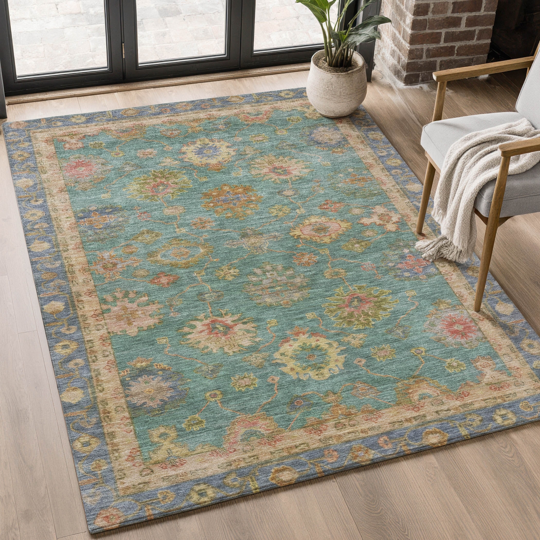 Premium Washable Super Soft Classic Traditional Mayfield Rug