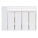 preview thumbnail 34 of 38, White Modern Loft Bed with Storage Stairs & Pull-Out Wardrobes