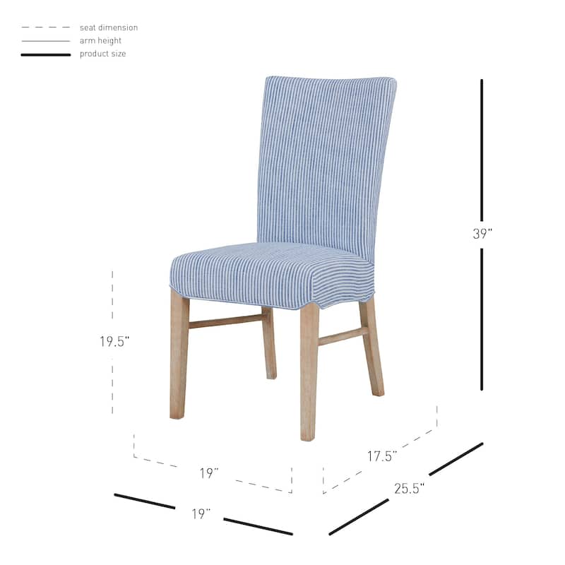 NPD Furniture Milton Fabric Chair (Set of 2)