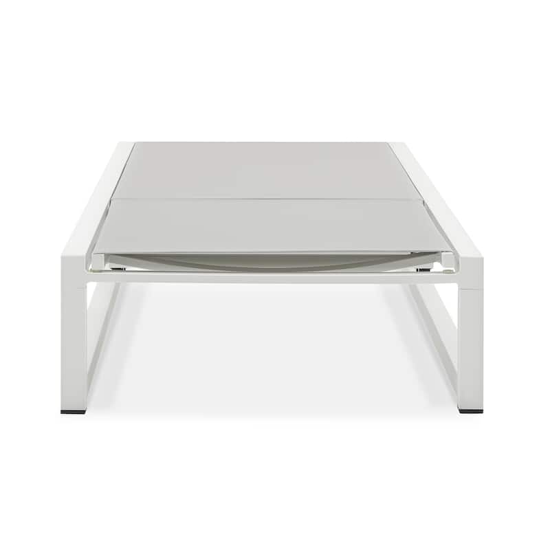 Modesta Outdoor Aluminum Mesh Chaise Lounge by Christopher Knight Home