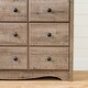 preview thumbnail 6 of 14, South Shore Angel Changing Table 6-drawers, Weathered Oak - N/A