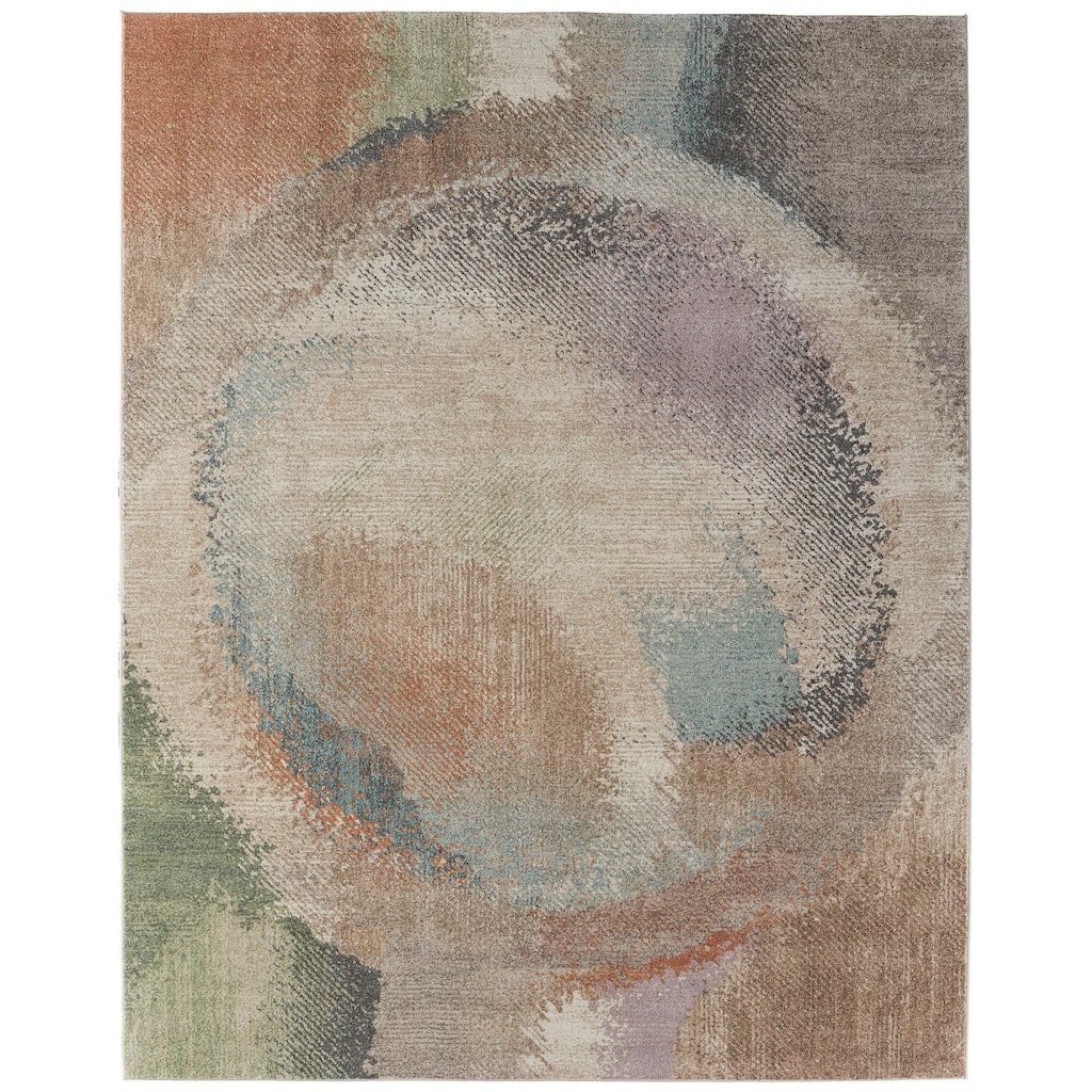 Grand Bazaar Sparkman Machine Made Abstract Modern Area Rug
