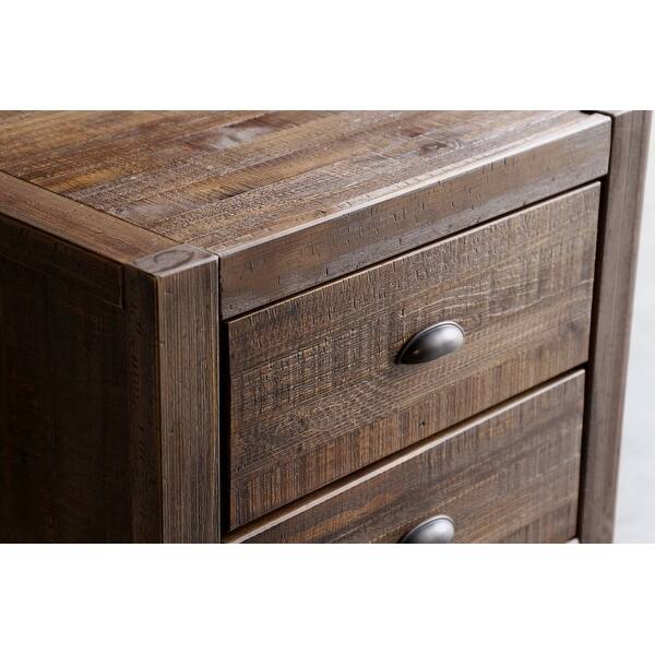Shop Montauk Solid Wood 2 Drawer Nightstand Overstock 20603190