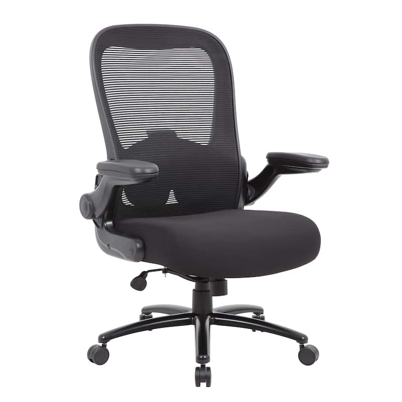 Boss Heavy Duty Flip Arm Mesh Task Chair