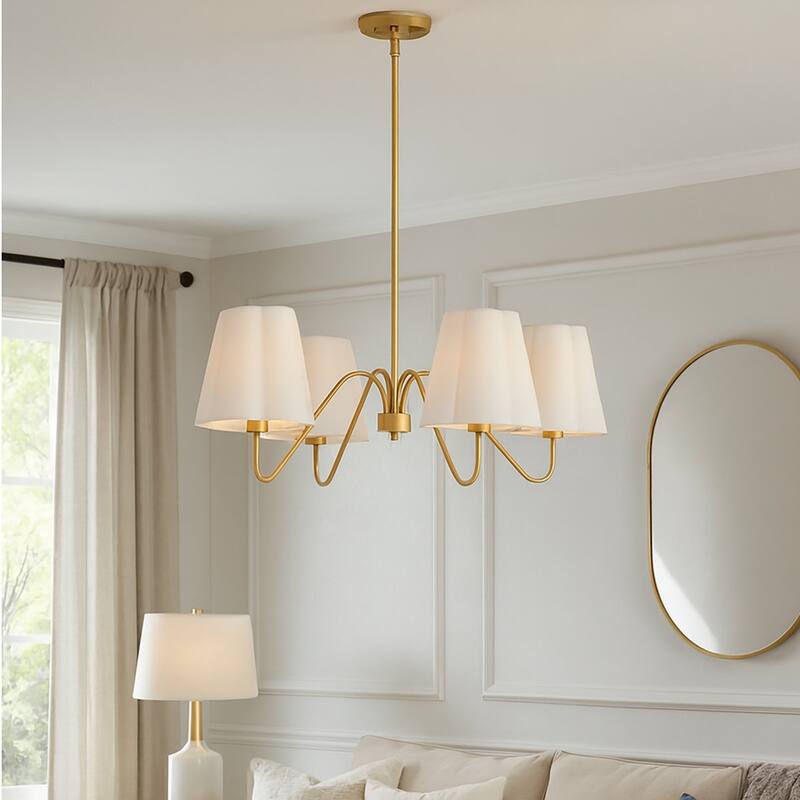 Acroma 4 - Light Dimmable Gold Chandelier Classic / Traditional Chandelier