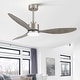 preview thumbnail 61 of 127, 52"/42" Black/Gold LED Ceiling Fan with Lights Remote(3-Blade)