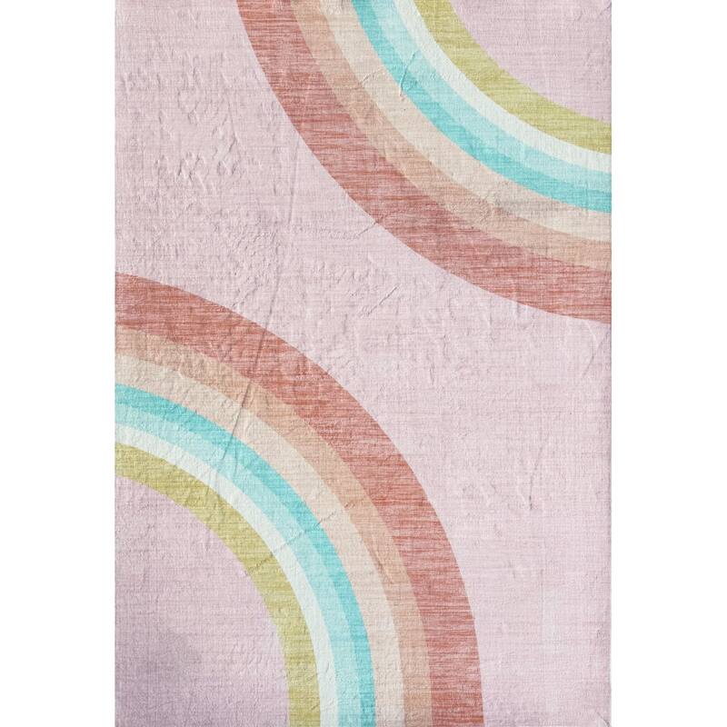 HomeRoots Juvenile/Youth Modern Rectangle Area Rug