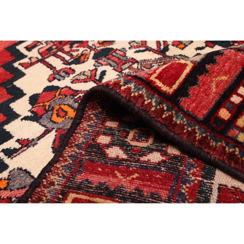 ECARPETGALLERY Hand-knotted Andelz Red Wool Rug - 3'7 x 9'5