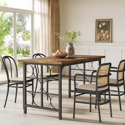 Modern Industrial 55'' Long Conference Table