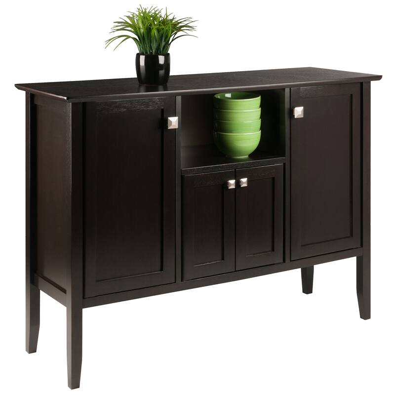 Melba Buffet Cabinet, Coffee - 46"W x 15.75"D x 33.6"H