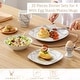 preview thumbnail 23 of 65, VEWEET 20-Piece White Porcelain Dinnerware Set (Service for 4)