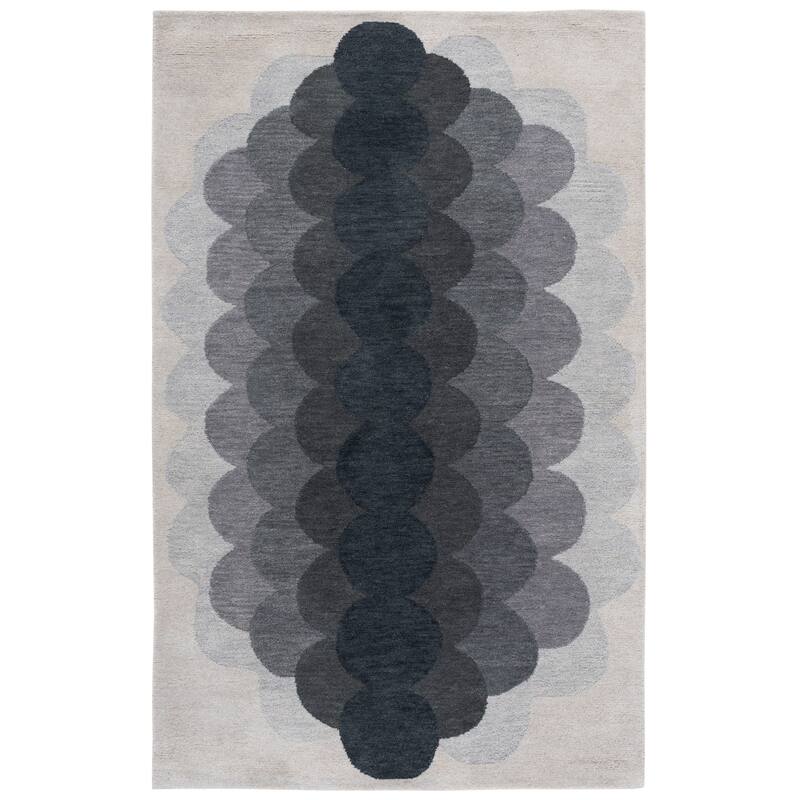 SAFAVIEH Handmade Metro Violetka Wool Rug - Grey - 4' x 6'