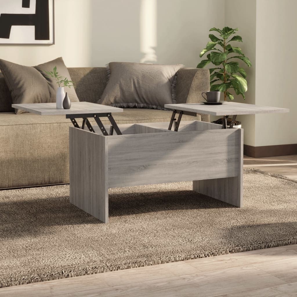 Global Pronex Coffee Table Gray Sonoma 31.5 inchx19.7 inchx16.7 inch Engineered Wood