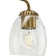 preview thumbnail 6 of 12, Quillan Collection Four-Light Soft Gold Transitional Bath & Vanity Light - 33.62 in x 6.62 in x 8.5 in