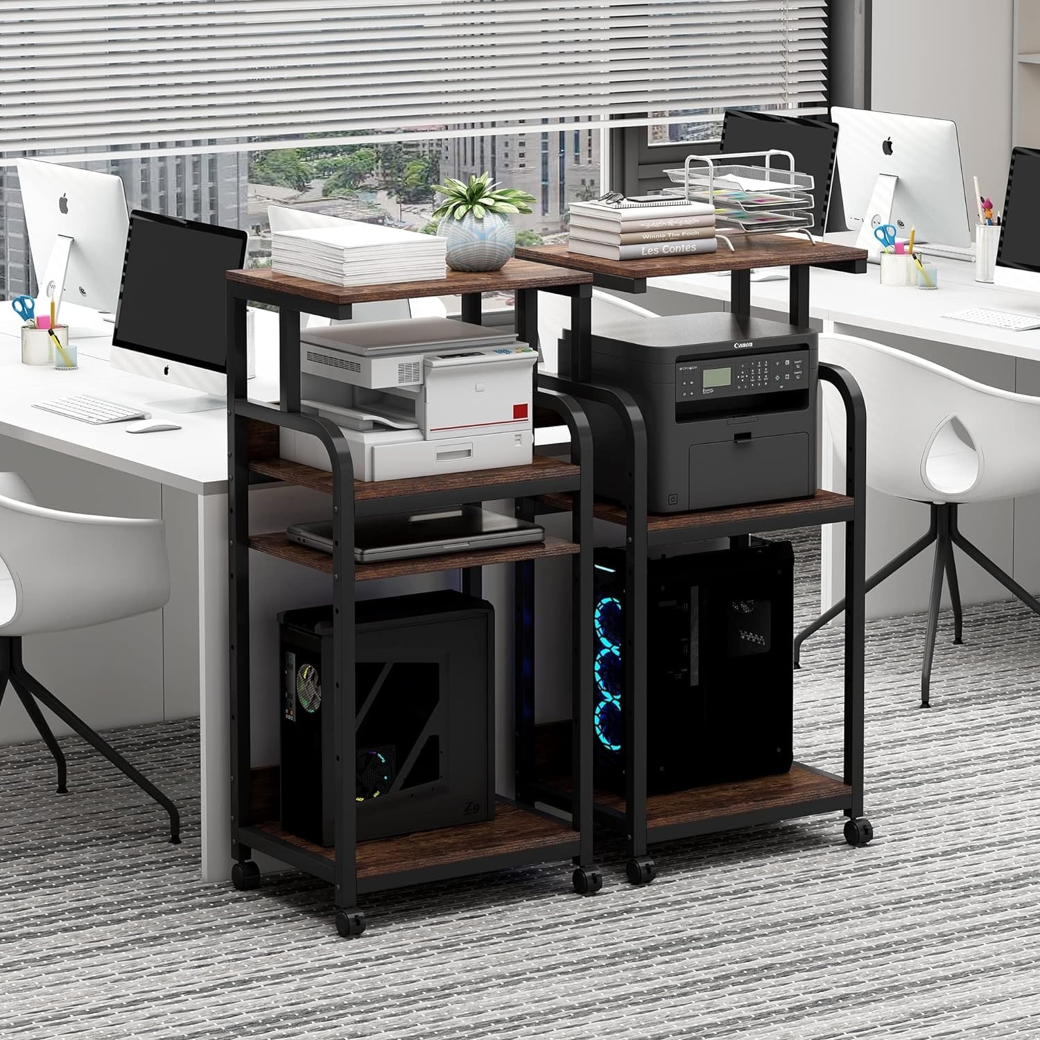 Tall deals printer table