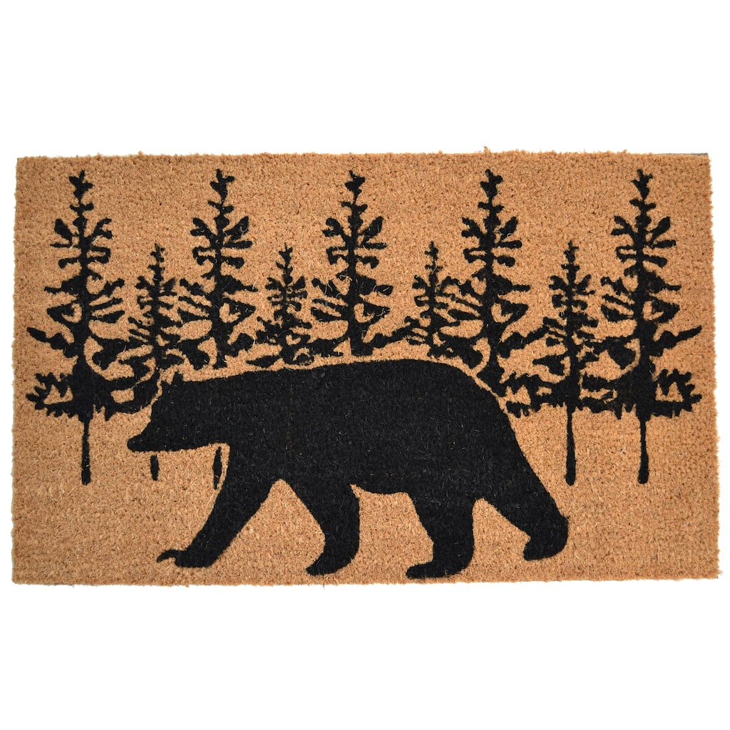 Bear Silhouette Outdoor DoorMat