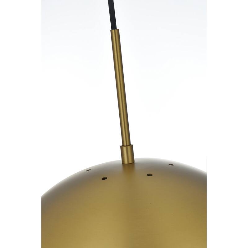 Elegant Lighting Eclipse Single Light 14" Wide Pendant with Clear