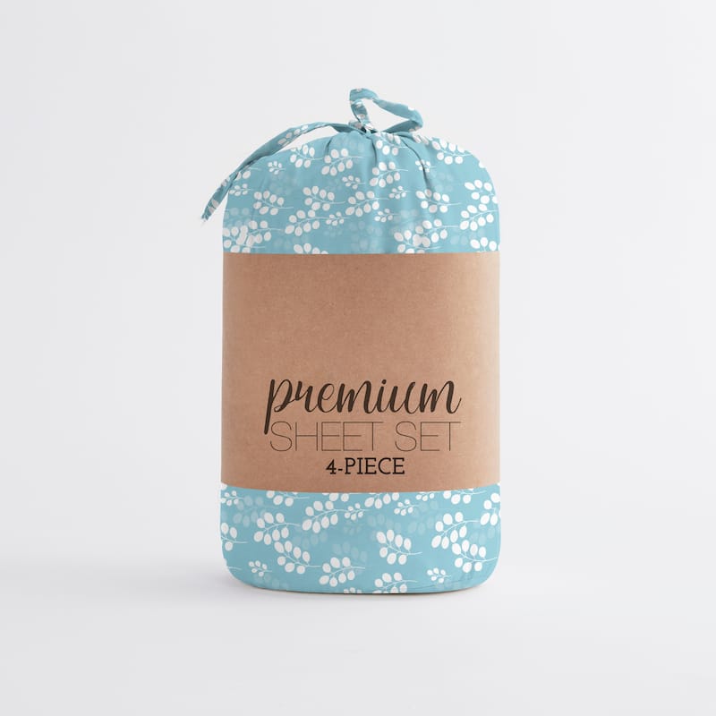 Becky Cameron Printed 4 Piece Deep Pocket Bed Sheets Set