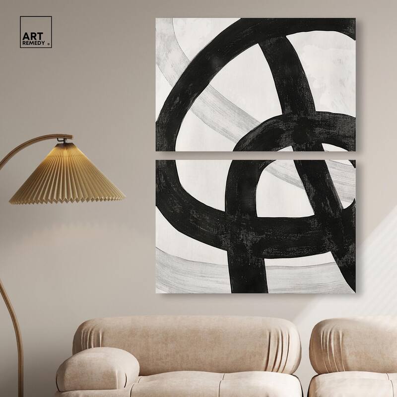 Infinite Loop II Canvas Set of 2 by Art Remedy, Gallery Wrapped
