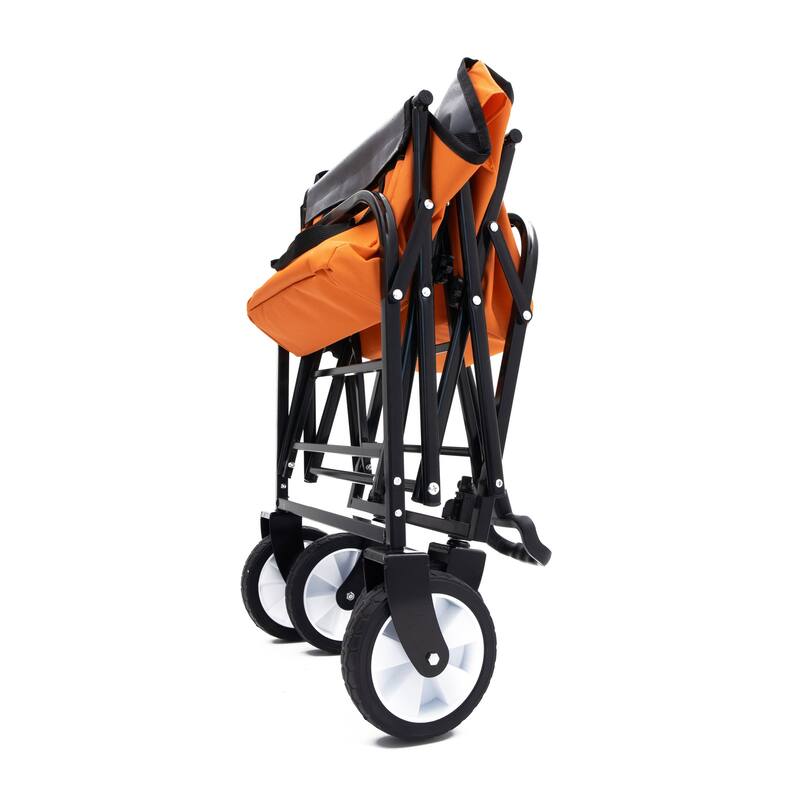 Foldable Wagon with Straps, Beach & Utility Cart, 225lb Capacity