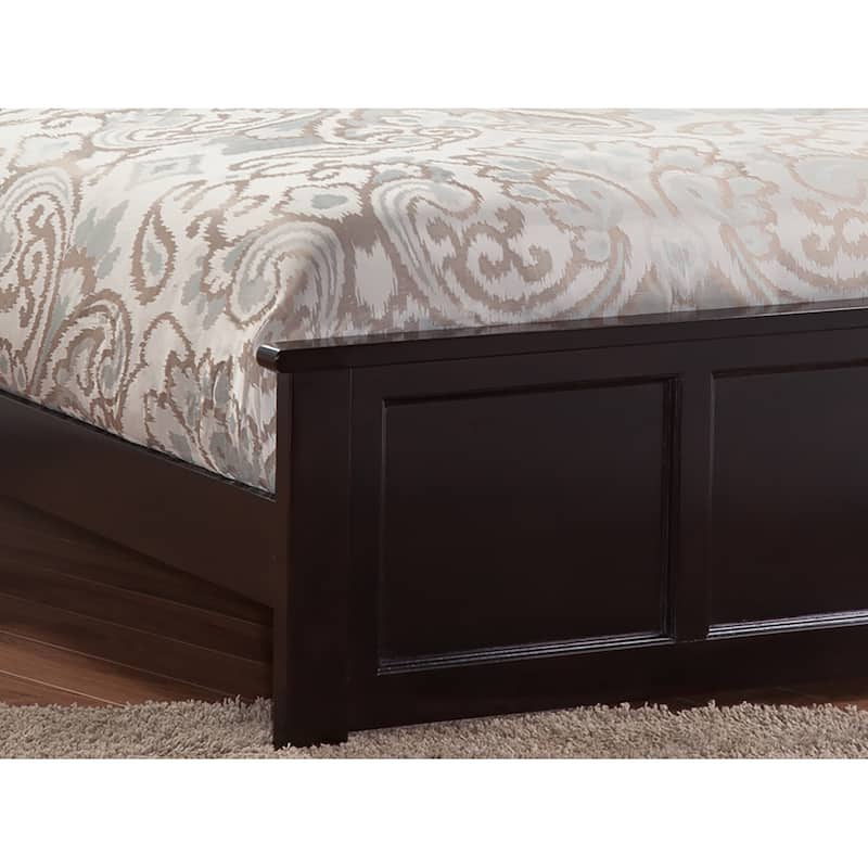 Madison Wood Low Profile Platform Bed with Matching Footboard