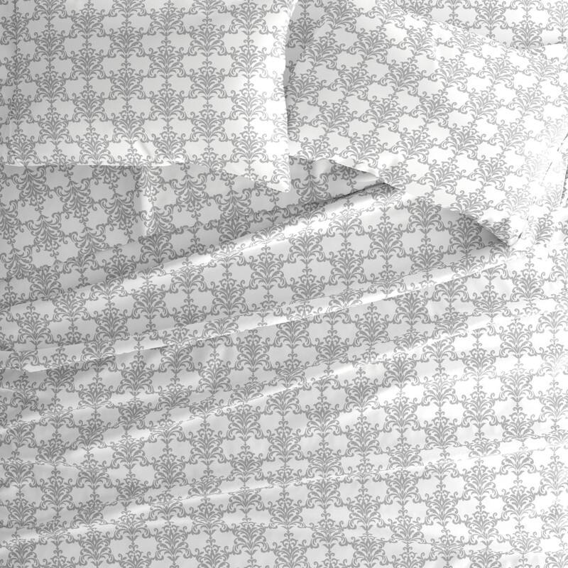 Becky Cameron Soft Bouquet Pattern 4 Piece Deep Pocket Bed Sheets Set