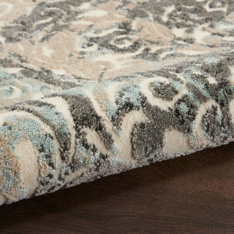 Nourison Soma Contemporary French Country Damask Area Rug