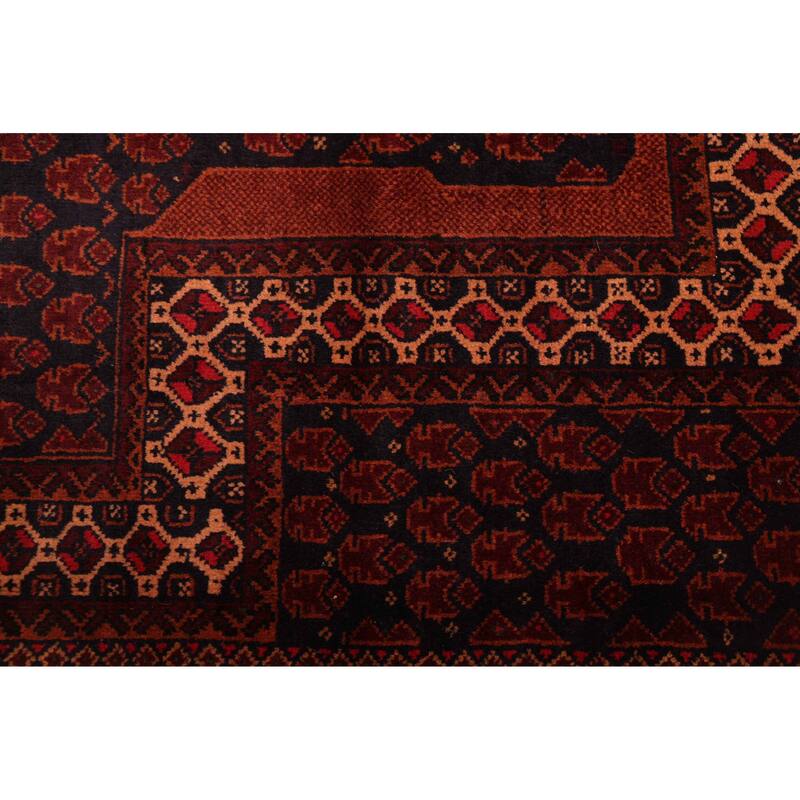 ECARPETGALLERY Hand-knotted Teimani Dark Navy Wool Rug - 3'2 x 5'3