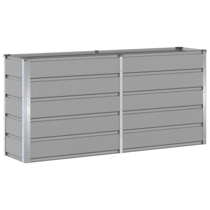 vidaXL Planter in Steel - 39.37 x 15.75 x 17.72"