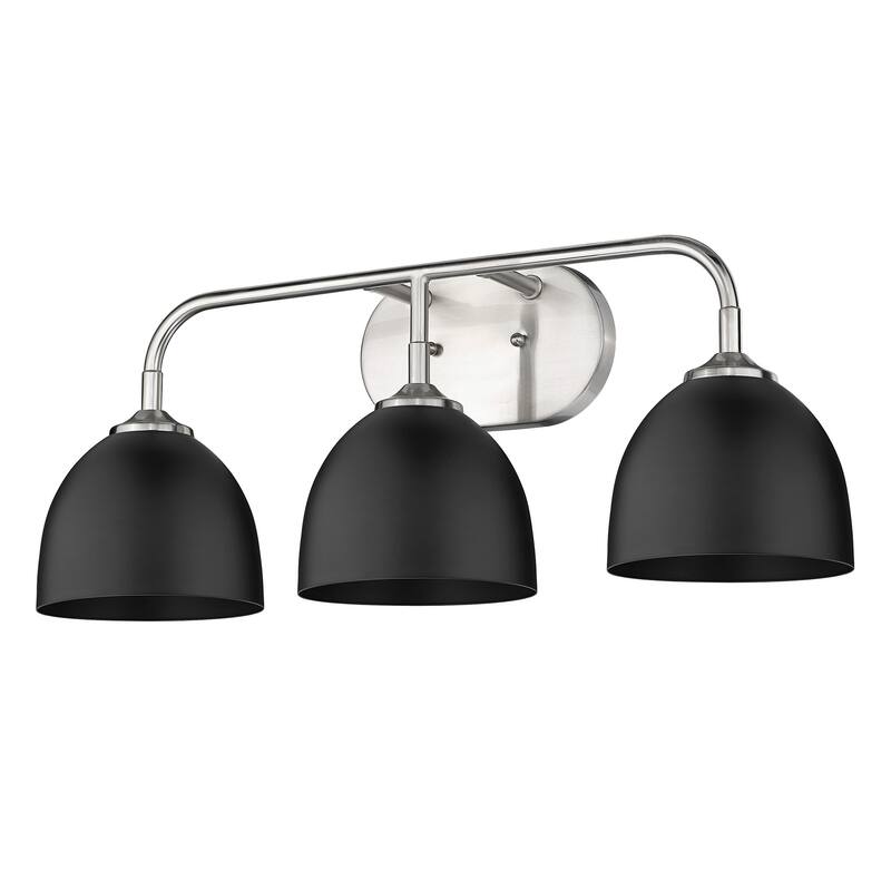 Golden Lighting Zoey 3 Light 25" Wide Bathroom Vanity Light with Black