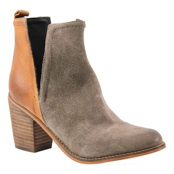 cognac cutout booties