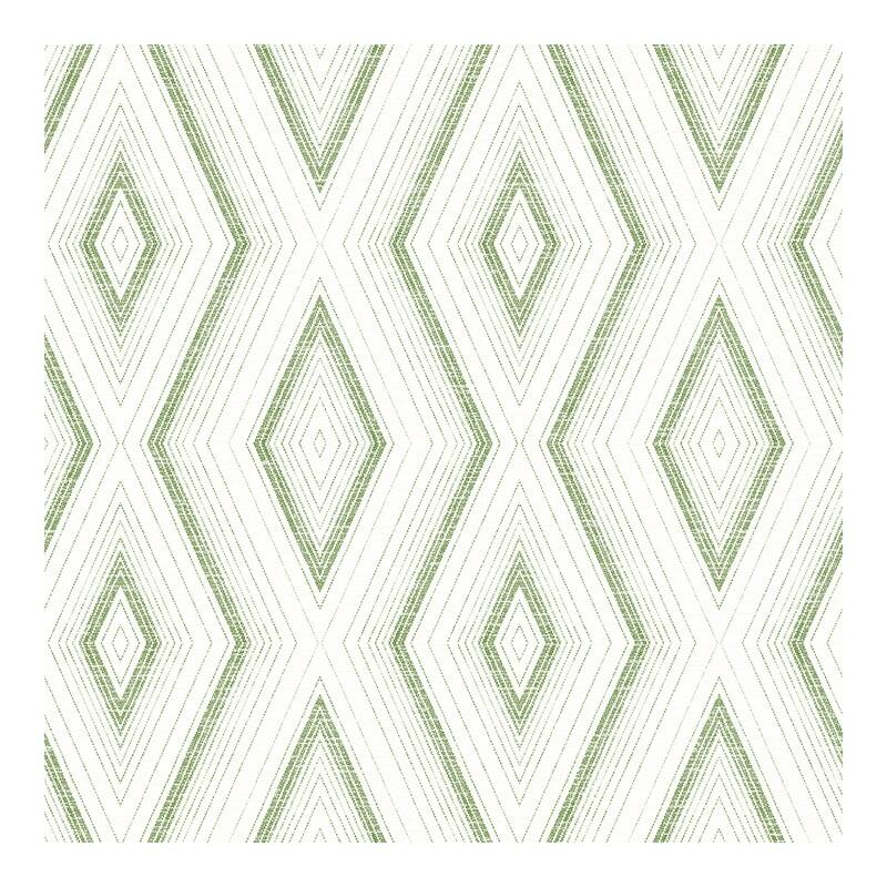 Chesapeake Santa Cruz Green Geometric Wallpaper - 20.5 x 396 x 0.025