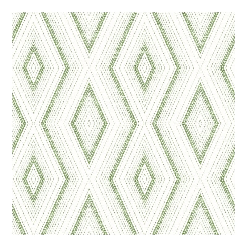 Chesapeake Santa Cruz Green Geometric Wallpaper - 20.5 x 396 x 0.025