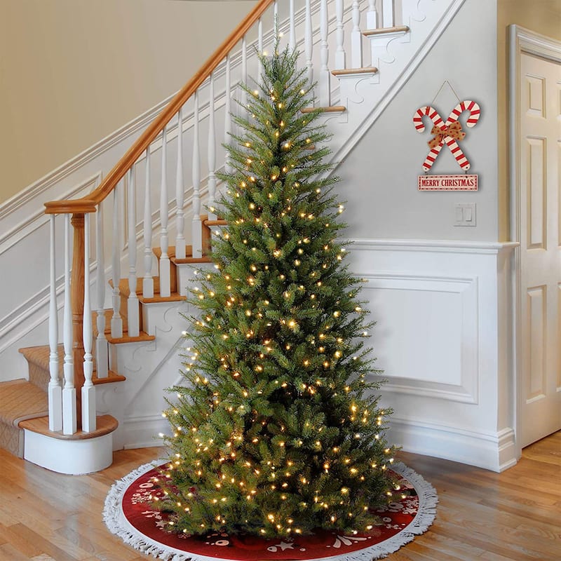 National Tree Company Slim Dunhill Fir 6.5' Clear-Lit Artificial Christmas Tree - 24