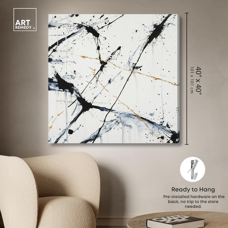Splintered Impact I Canvas by Art Remedy, Gallery Wrapped