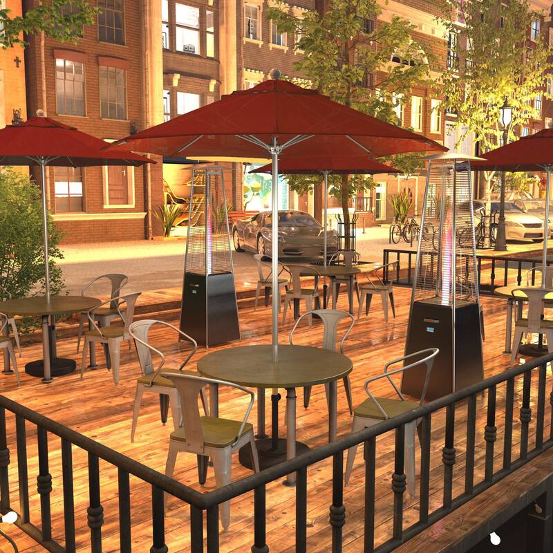 California Umbrella 7.5' Rd. Aluminum Frame, Fiberglass Rib Market Umbrella, Push Open,Anodized Silver Finish, Pacifica Fabric