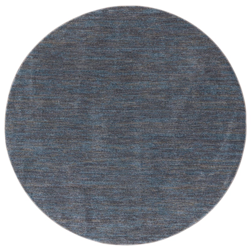 SAFAVIEH Lasa Mari Modern Rug - 4' Round - Blue/Grey