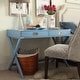 preview thumbnail 8 of 26, Kenton X Base Wood Accent Campaign Writing Desk iNSPIRE Q Modern