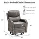 preview thumbnail 11 of 187, Outdoor Patio Sofa Swivel Chair with 6-Inch Thick Cushions Set