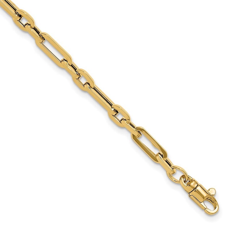 Curata 14k Yellow Gold Gold Polished Fancy Link Bracelet 7.5 Inch