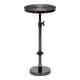preview thumbnail 19 of 38, Kate and Laurel Engles Metal Table and Plant Stand 10x10x30 - Pewter