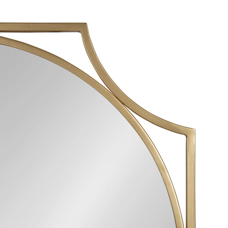Kate and Laurel Rateau Scalloped Wall Mirror