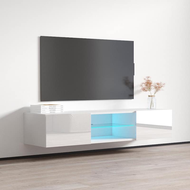 Strick & Bolton Hadi Wall-mounted High Gloss 63-inch TV Stand